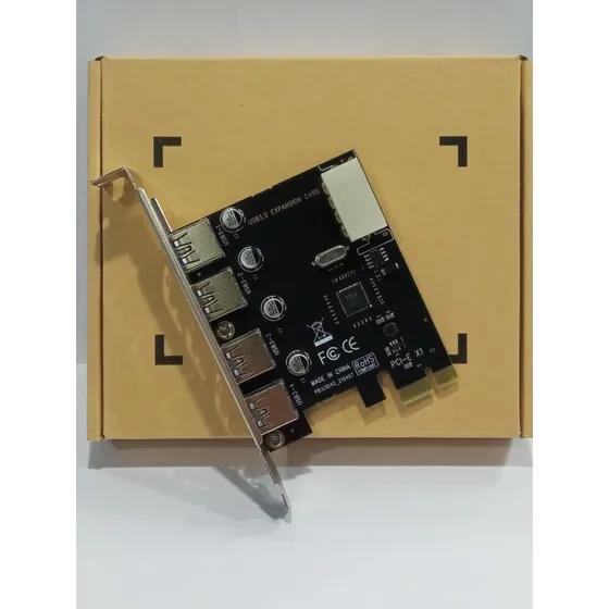 Tarjeta Pci-express 4 Puertos Usb3.0 Con Alimentador Otiesca