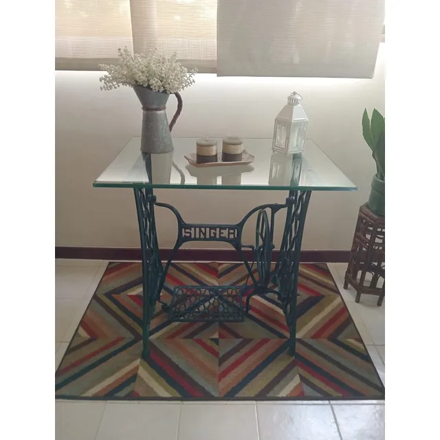 Mesa De Coser Singer Antigua Con Vidrio