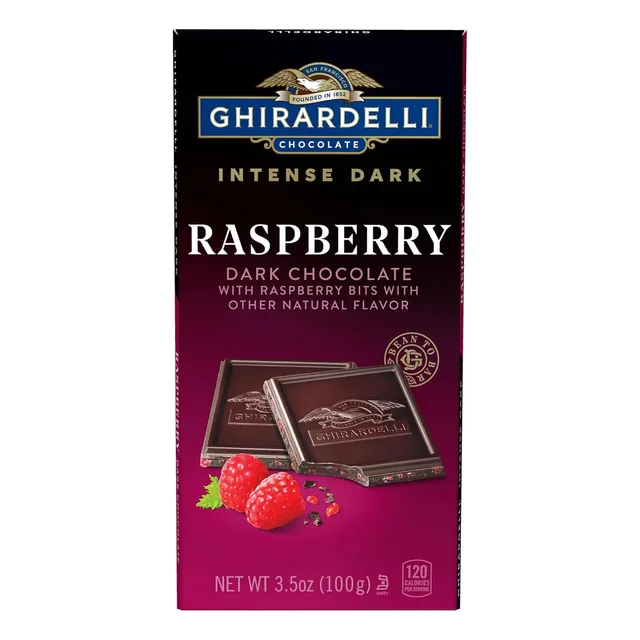 Ghirardelli Raspberry Chocolate Negro Intenso Frambuesa 100g