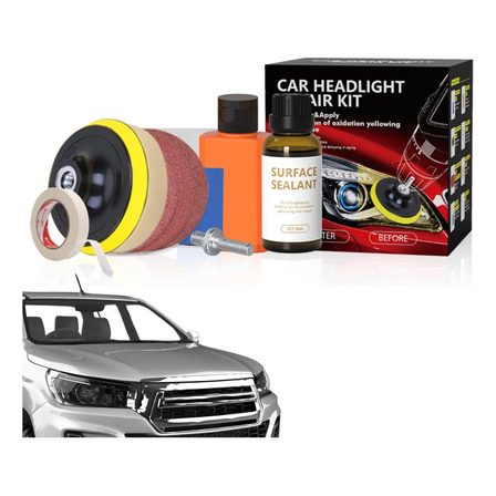 Kit De Restauración Y Pulido Para Faros De Luz Auto O Moto © Color Variado Kit De Restauración Y Pulido Para Faros De Luz Auto O Moto © Color Variado