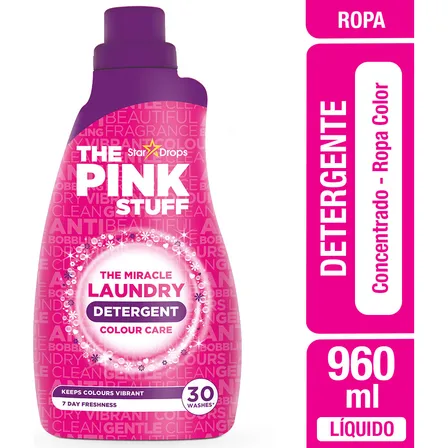 Detergente Líquido Color Concentrado The Pink Stuff 960 Ml