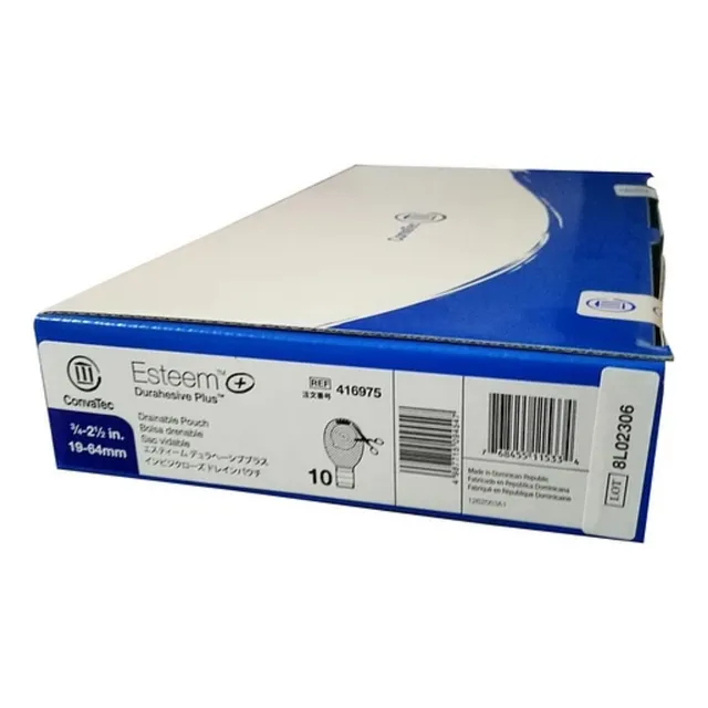 10 Bolsa Drenable Colostomia Esteem Convatec - Deltamed