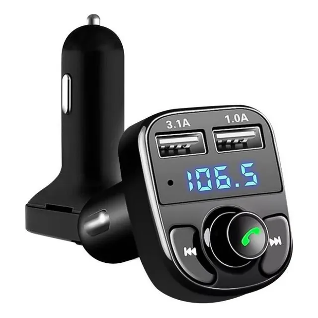 Transmisor Bluethooth Fm Para Auto Con Cargador Usb Diginet