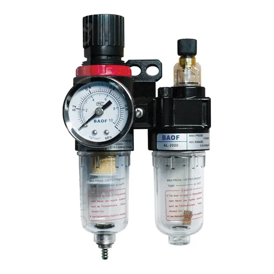 Filtro Regulador Lubricador 1/4  Con Manómetro Afc-2000