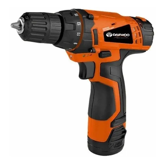 Taladro atornillador inalámbrico de 10mm Daewoo DACD1210 12V + 1 batería de 1.3Ah