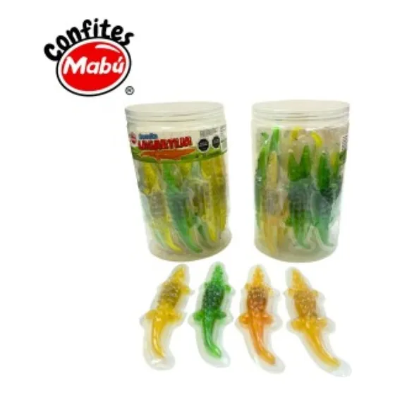 Gomitas Sabores Frutales Lagartija Mabu 30 Uni