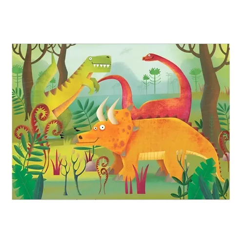 Mélissa & Doug - 2936 - Puzzle en Bois - Dinosaures - 24 Pièces