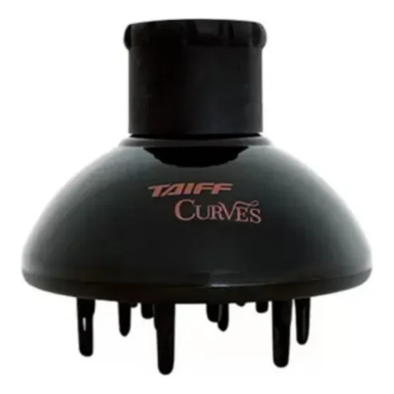 Taiff Curves difusor definidor de cachos 15x15cm preto em plástico