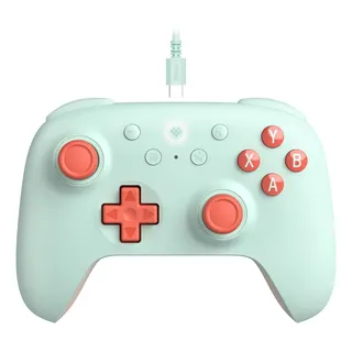 8bitdo Ultimate 2c Controlador Con Cable Para Pc Con Windows Y Android, Con Frecuencia De Sondeo De 1000 Hz, Joysticks Y Disparadores De Efecto Hall Y Parachoques L4/r4 Reasignables (verde Menta)