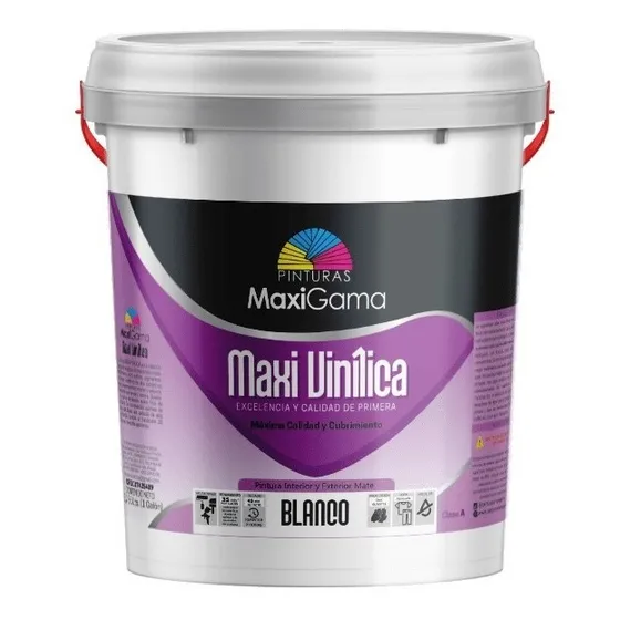 Pintura Blanco Mate Clase A Maxigama Lavable Cuñete
