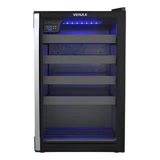 Adega Piubella 100l P/24 Garrafas Preto Led Azul 220v Venax Adega Piubella 100l P/24 Garrafas Preto Led Azul 220v Venax