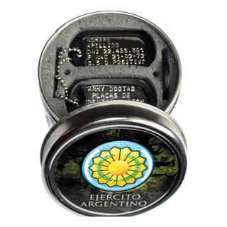 Chapas Identificación Militar Grabadas Ejercito Argentino Chapas Identificación Militar Grabadas Ejercito Argentino