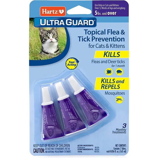 Pipetas Hartz Importada Gatos Antipulga Garrapatas