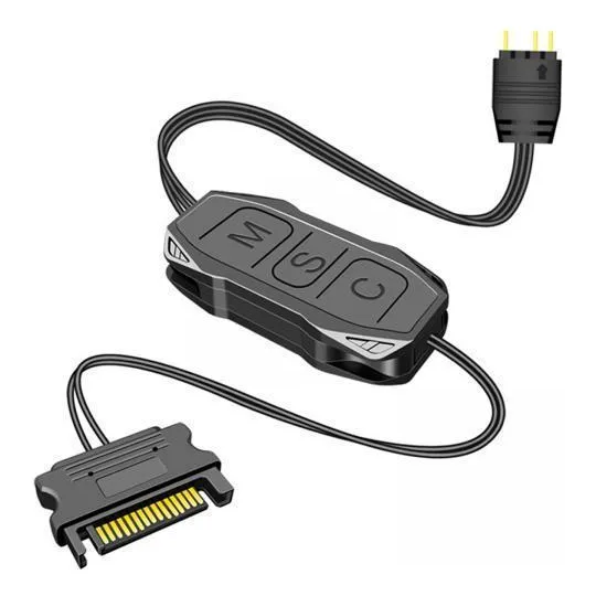 2 Argb Controlador De Controle Remoto 3pin Lindo Botão De