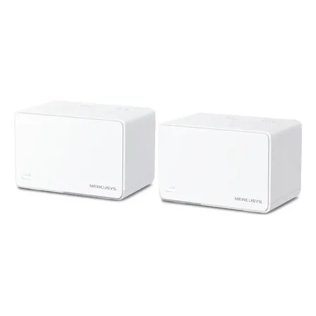 Pack 2 Roteadores Halo H80X Mesh Wifi6 Branco Mercusys