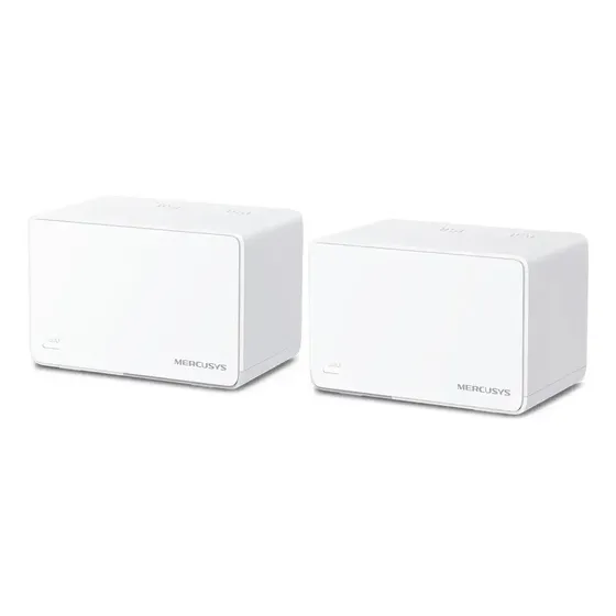 Pack 2 Roteadores Halo H80X Mesh Wifi6 Branco Mercusys