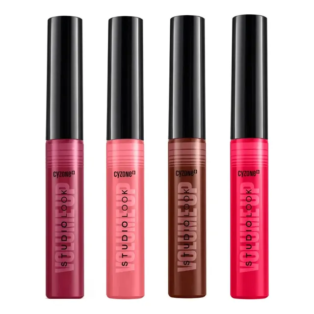 Pack X4 Brillo Labial Gloss Con Efecto Volumen Cyzone