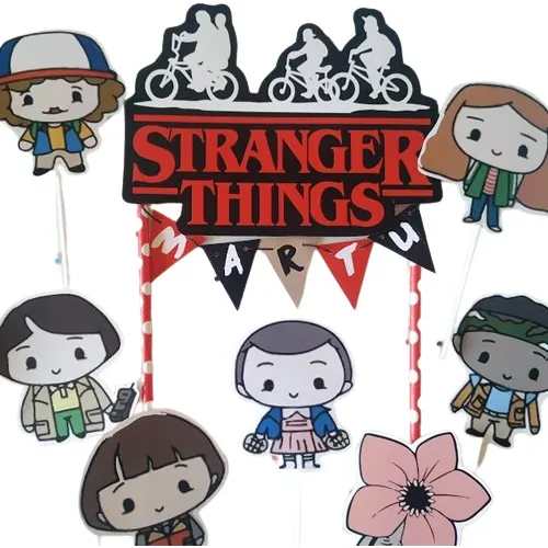 Adorno De Torta Cake Topper Stranger Things Netflix