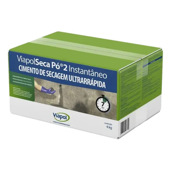 Cimento De Secagem Ultrarrápida Viapolseca Pó 2 4kg Viapol