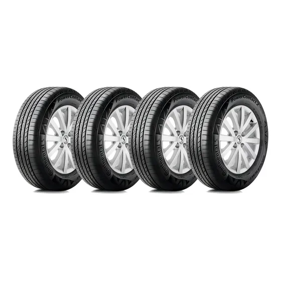 Kit 4 Pneus 195/65R15 Continental PowerContact 2 91H Aro 15