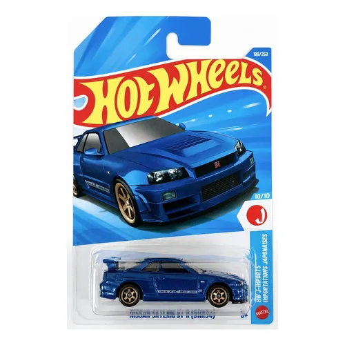 Hotwheels 2026 Nissan Skyline GTR 34 FC① Hot Wheels Nissan Skyline Gt-r Azul J-imports Jjk35 26 Raro