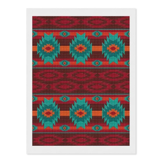Southwestern Navajo Pattern Diamond Painting Kits Cross