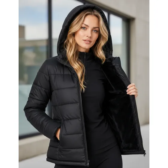 Jaqueta Bobojaco Feminina Puffer Forrada Inverno Térmica