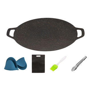 Barbacoa Parrilla Pan Hierro Ligero Barbacoa Placa Para 34cm Barbacoa Parrilla Pan Hierro Ligero Barbacoa Placa Para 34cm