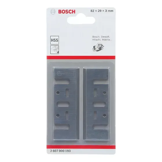 Cuchillas Reversible 82mm Cepillo Electrico Bosch 2607000193