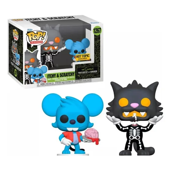 Itchy And Scratchy Funko Pop The Simpsons 1267 Exclusivo