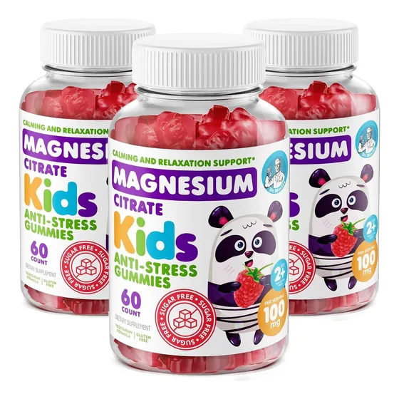 Suplemento Citrato De Magnesio Kids Niños Dr. Moritz 60 Gomitas Sabor Frutal