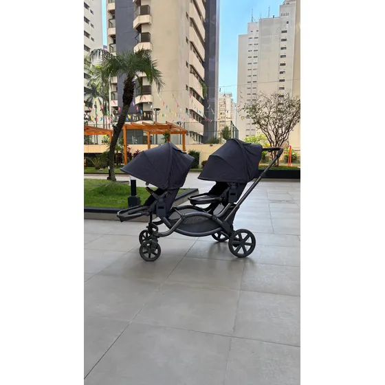 Carrinho De Bebê Abc Design Zoom Gêmeos Passeio