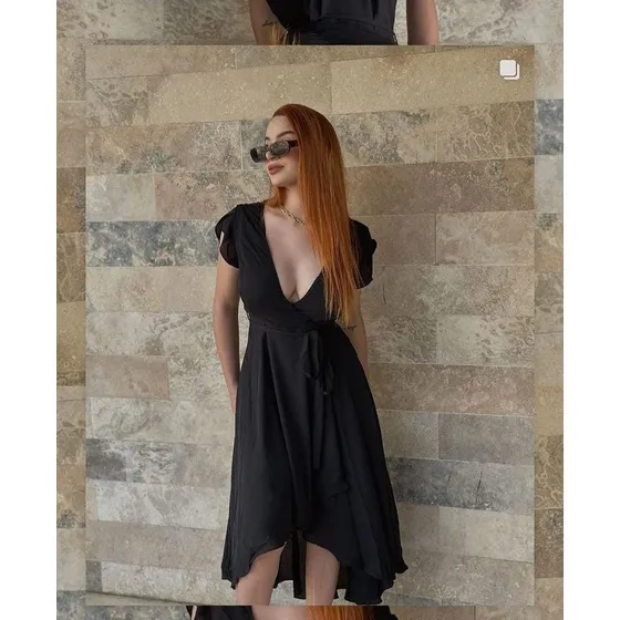 Vestido Negro Shein Talla M