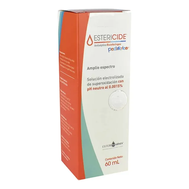 Estericide Pediatrico Antiseptico Bucofaringeo Botella C/60