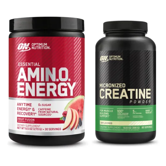 Combo Energía Optimum Nutrition Amino Energy + Creatina On 