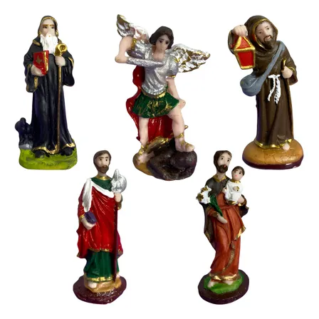 Escolha O Seu Santo Católico Em Resina 8 Cm