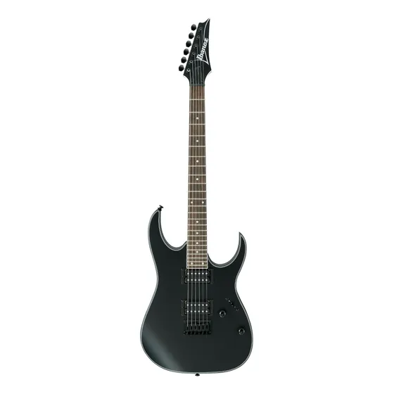Guitarra elétrica Ibanez RG Standard RG421 superstrato de meranti black flat com diapasão de jatobá assado