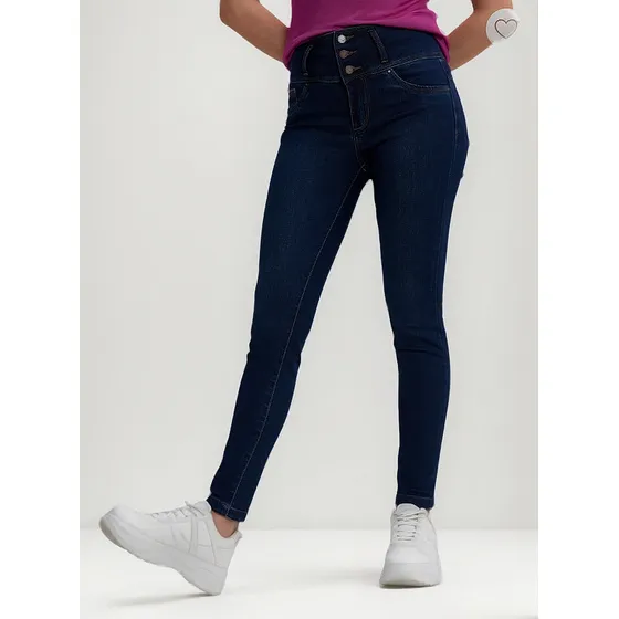 Jeans Mujer J.j.o Push Up 3 Botones               