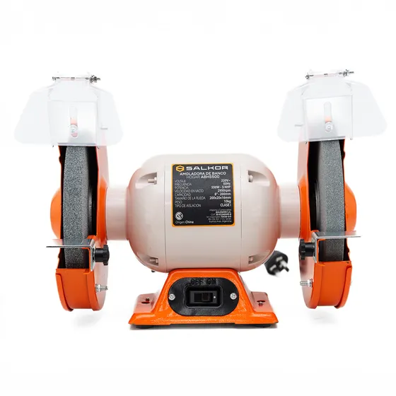 Amoladora De Banco 200 Mm 550 W Salkor ABH5500 Con Piedras 50hz