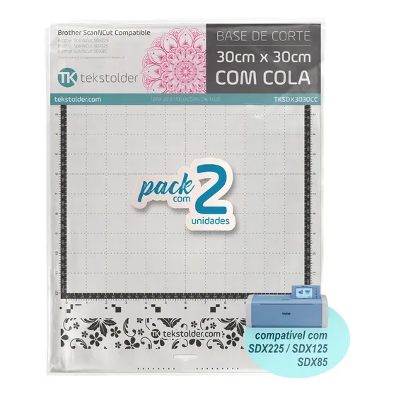 Kit 2 Bases De Corte 30x30 Brother Scanncut Sdx - Com Cola