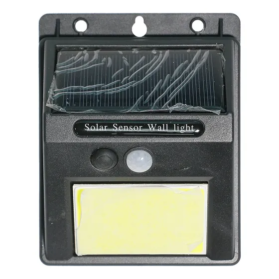 Lámpara Led Pared 5w Con Panel Solar Y Sensor De Movimiento