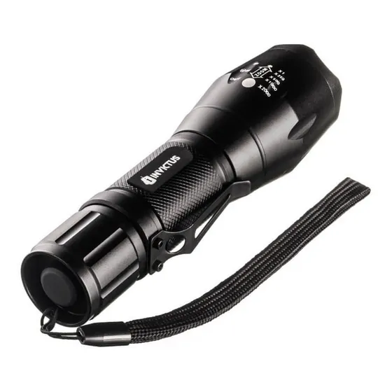 Lanterna Invictus Storm T6 280 Lumens Recarregável Cor da lanterna Preta Cor da luz Led