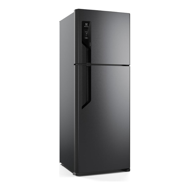 Geladeira Electrolux Frost Free Com Autosense 480l Efficient Duplex Black Inox Look (tf71b...