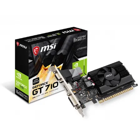 Tarjeta Video Msi Gt710 2gd3 Lp 2 Gb Ddr3 Perfil Ba- Boleta