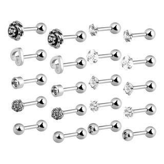 Aretes Para Cartílago Helix De Acero Con Circonita Aretes Para Cartílago Helix De Acero Con Circonita