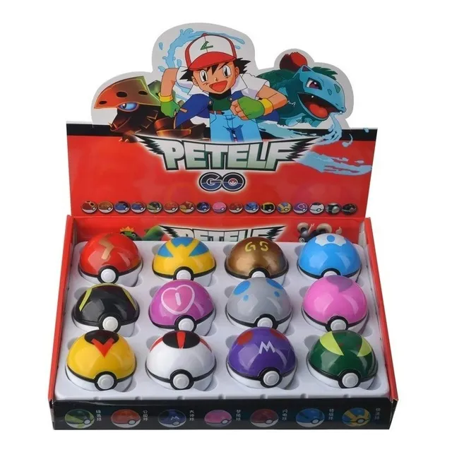 Set 12 Pokebolas Figuras De Accion Pokemon Coleccionable