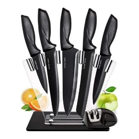 Juego De Cuchillos De Chef Set 7 Piezas De Acero Inoxidable