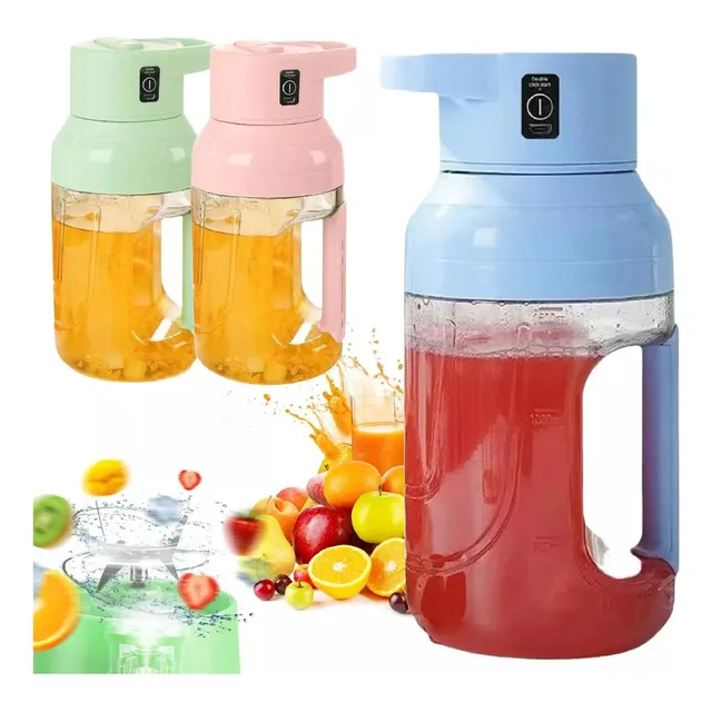 Botella Mini Licuadora Recargable 1500ml Portatil Jugos Gym