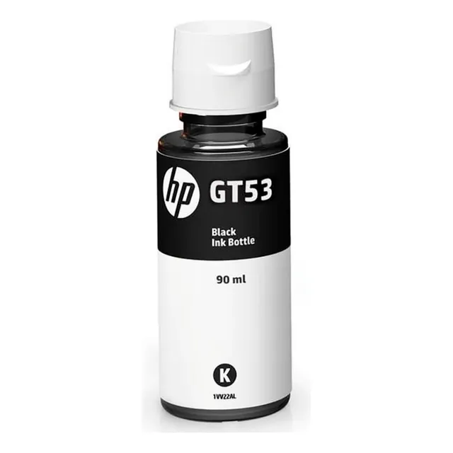 Botella de tinta negra de recarga Gt53 HP, 90 ml, 1vv22al Equiv Gt51