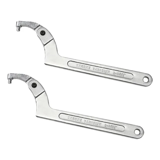 Nuevo 2x Chave De Gancho Articulada Para Porcas Com Fenda